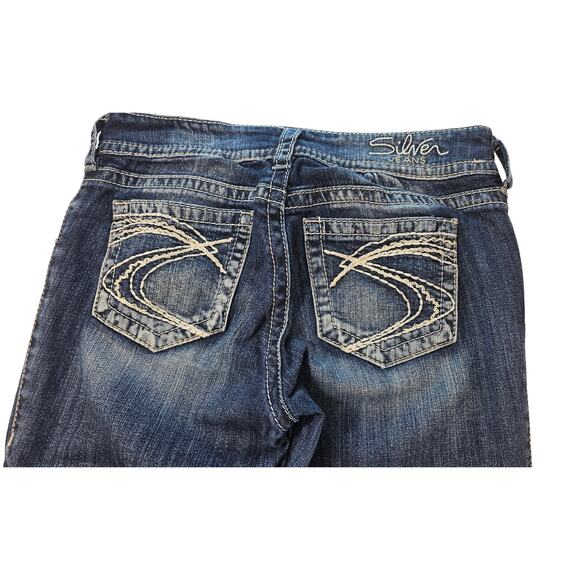 28x30 tag 30x28 real silver suki jeans bootcut thick stitch 90s casual comfort - Picture 3 of 9